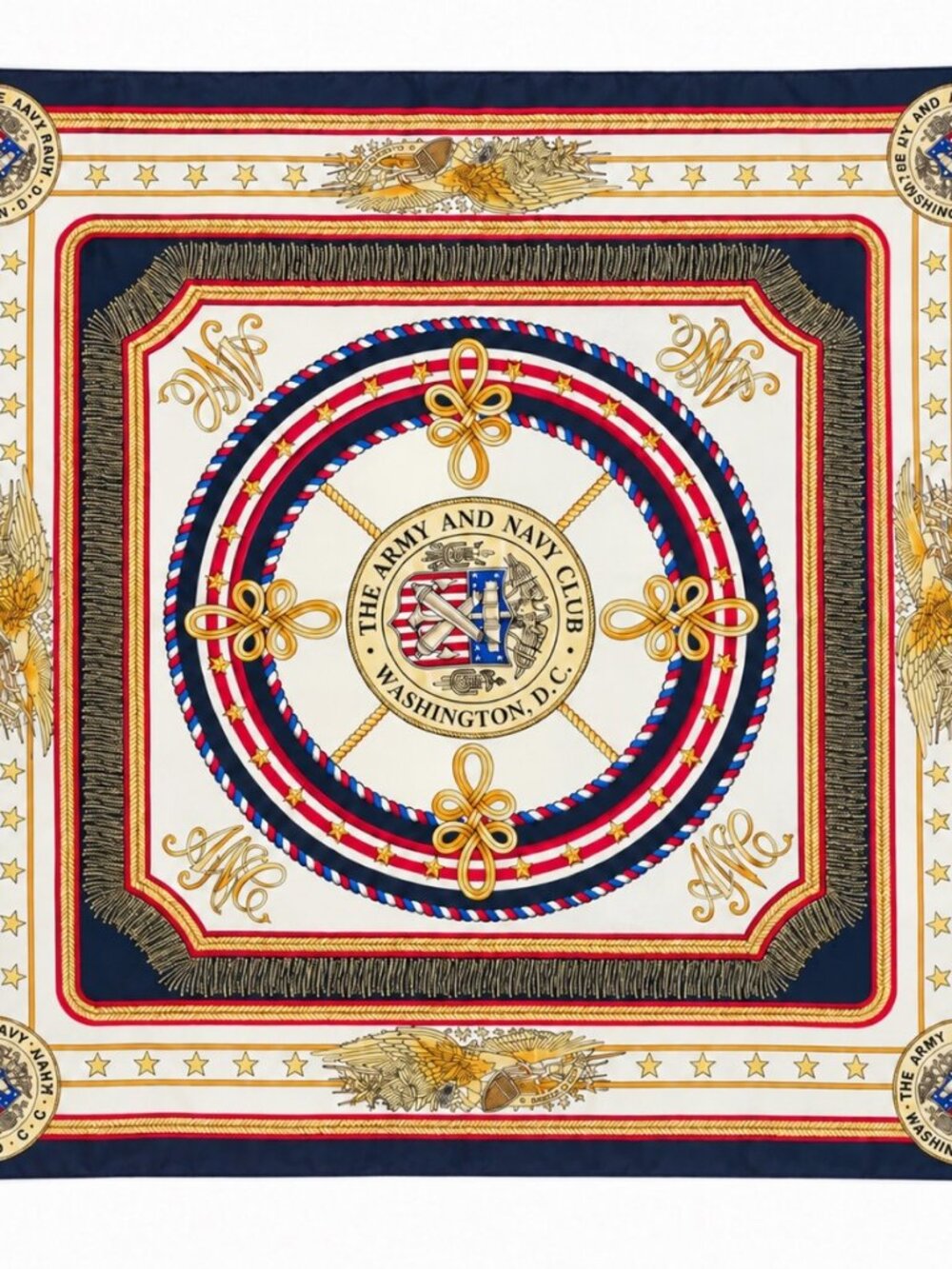 Brooks Brothers Army and Navy Club Silk Scarf